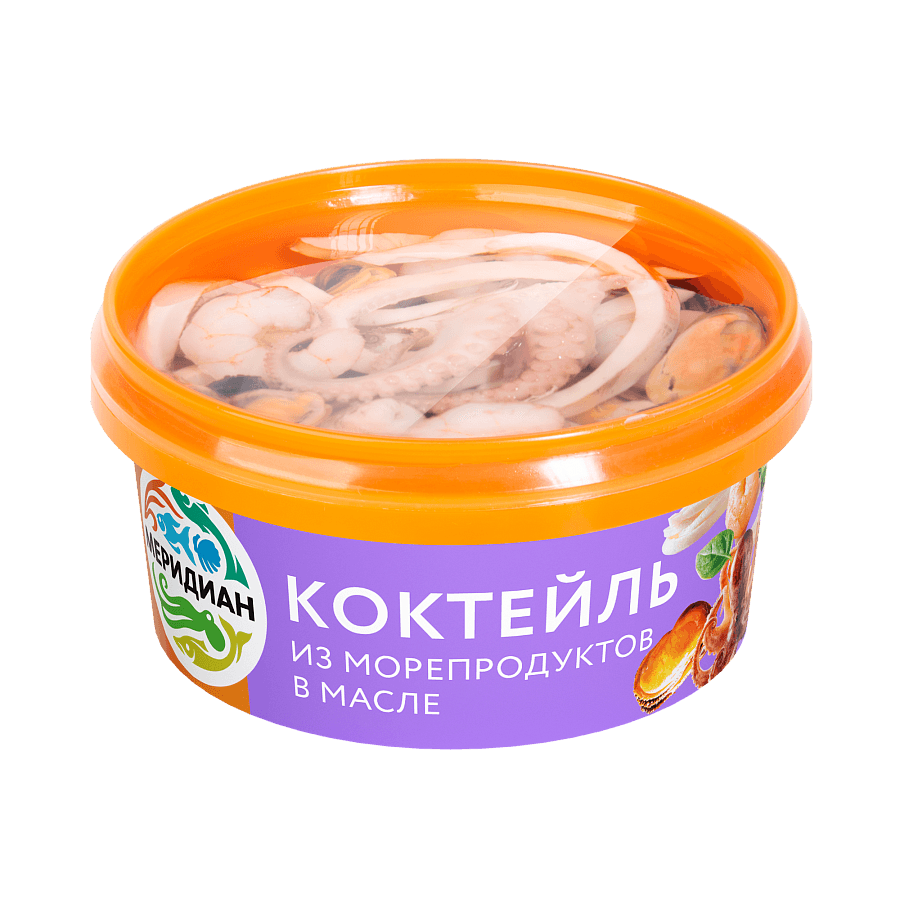 Коктейль из морепродуктов в масле