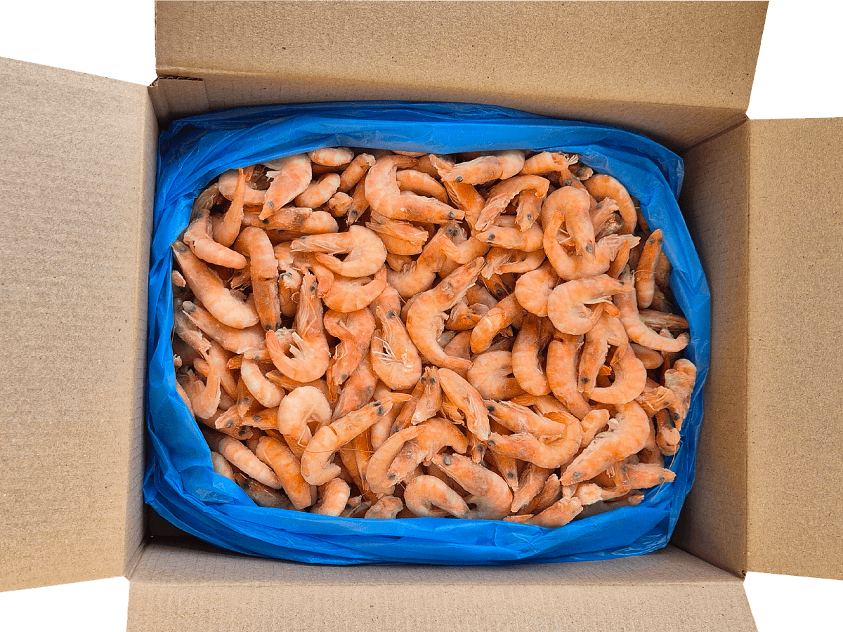Королевские креветки в панцире 60/80 в/м  IQF, 5 кг