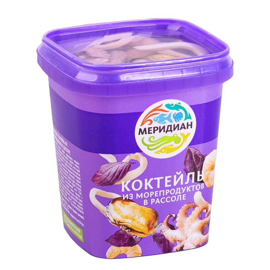 Коктейль из морепродуктов в рассоле