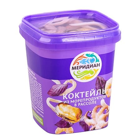 Коктейль из морепродуктов в рассоле