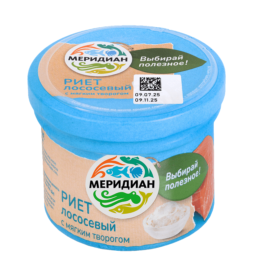Риет лососевый с мягким творогом