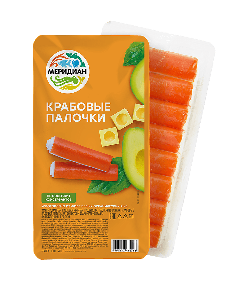 Крабовые палочки охлажденные