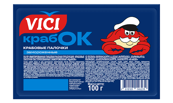 Крабовые палочки Краб ОК охлажденные