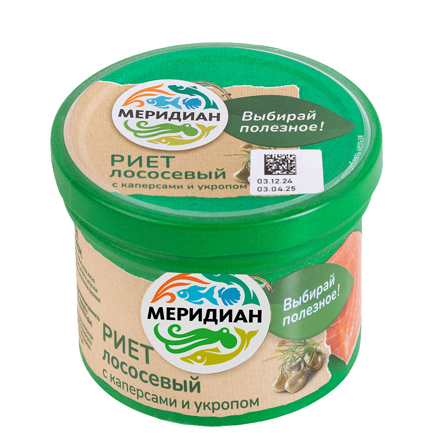 Риет лососевый с каперсами и укропом