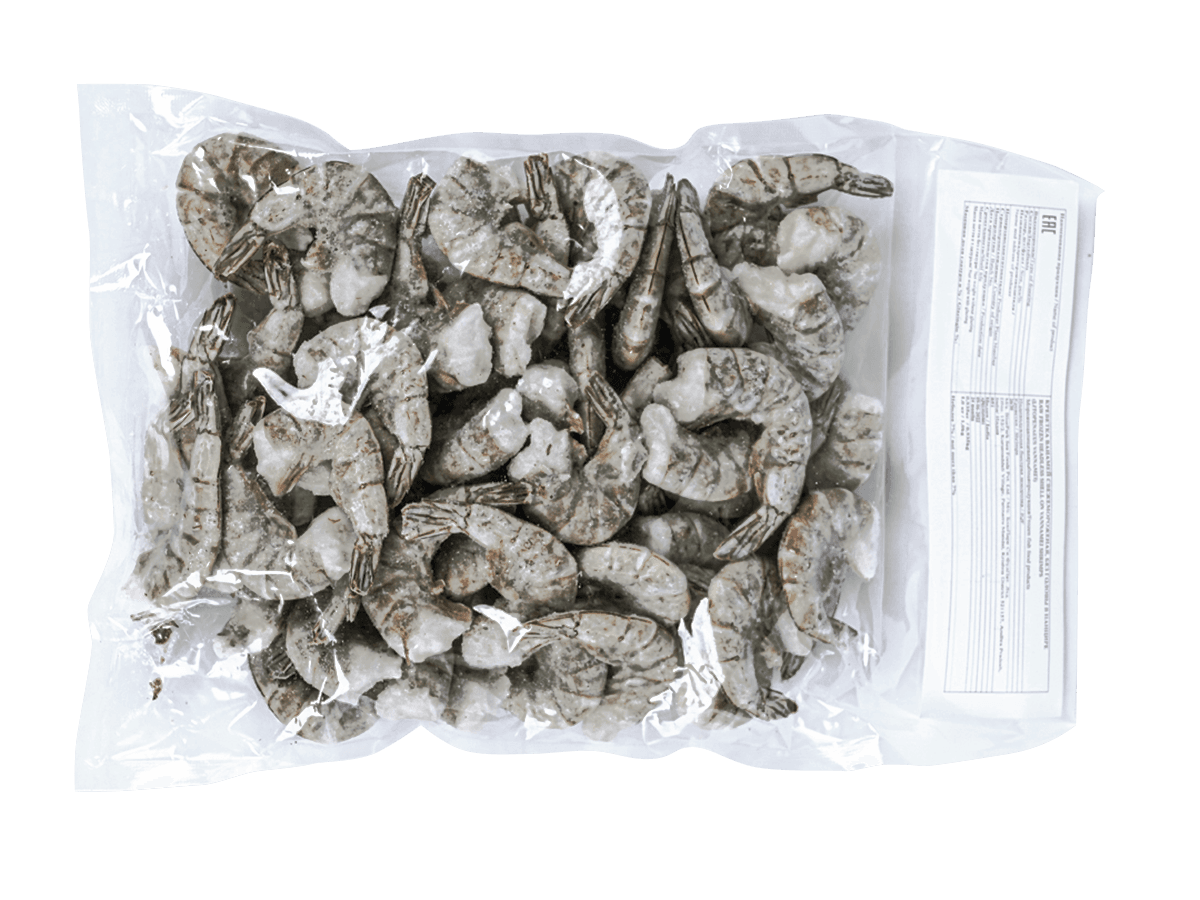 Креветка ваннамей с/м б/г в панц. 21/25, IQF 1кг, Индия