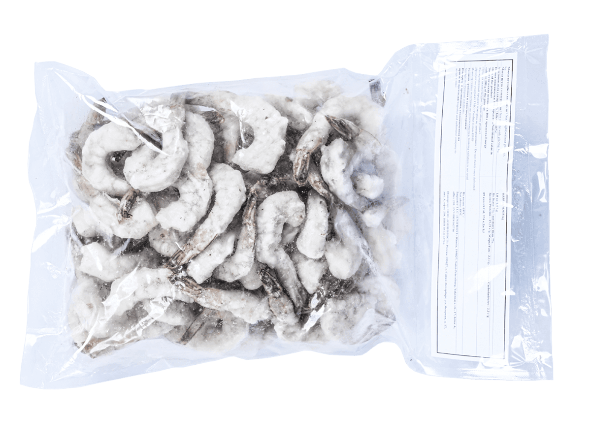 Креветка ваннамей с/м очищ. с хв. 26/30, IQF 1кг, Индия