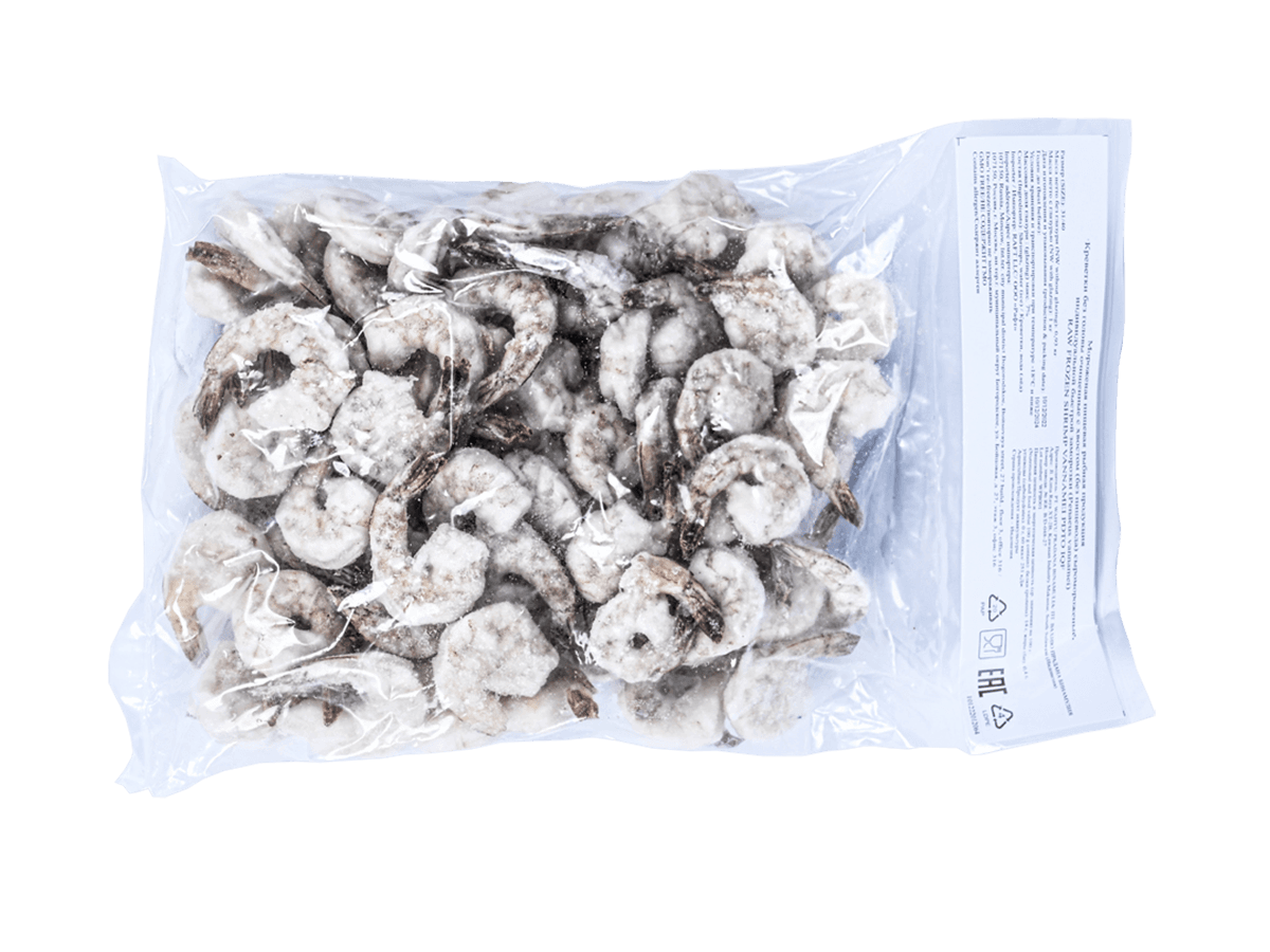 Креветка ваннамей с/м очищ. с хв. 31/40, IQF 1кг, Индия