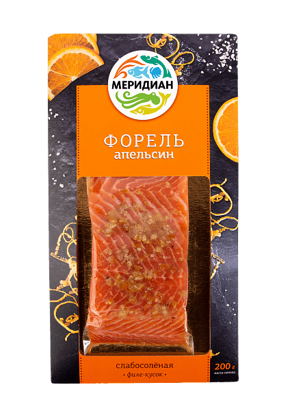 Форель филе-кусок слабосолёная апельсин