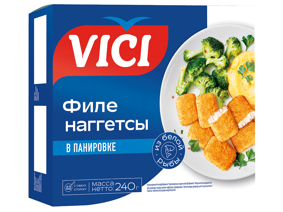 Наггетсы из филе в панировке