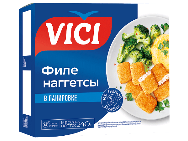 Наггетсы из филе в панировке