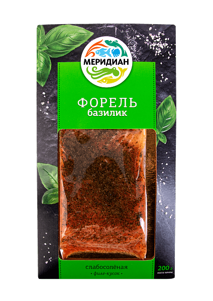 Форель филе-кусок слабосолёная базилик