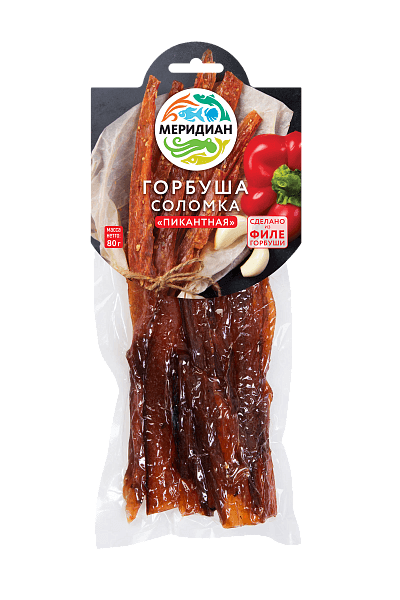 Горбуша соломка копчено-вяленая пикантная